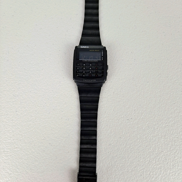 Casio Vintage Calculator Watch Black - Picture 4 of 6